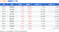 NFT板块10月29日跌002%唐德影视领跌主力资金净流出